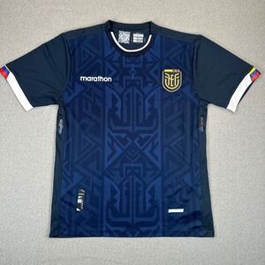 Ecuador National Team Soccer Marathon Jersey Mens XL Navy Blue FEF Hidrotec